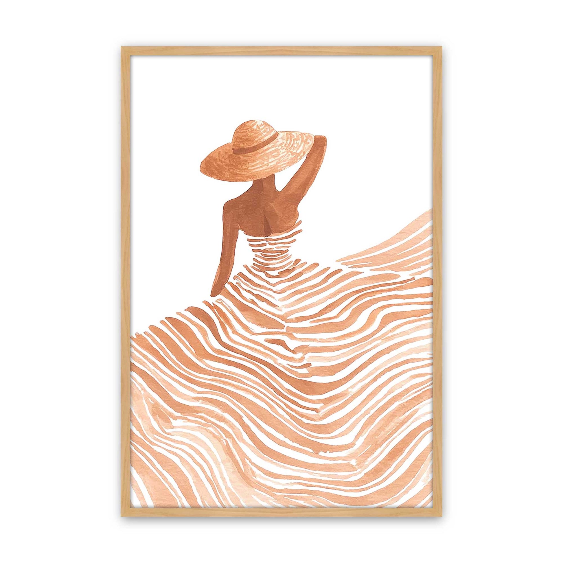 [Color:American Maple], Picture of art in a American Maple frame