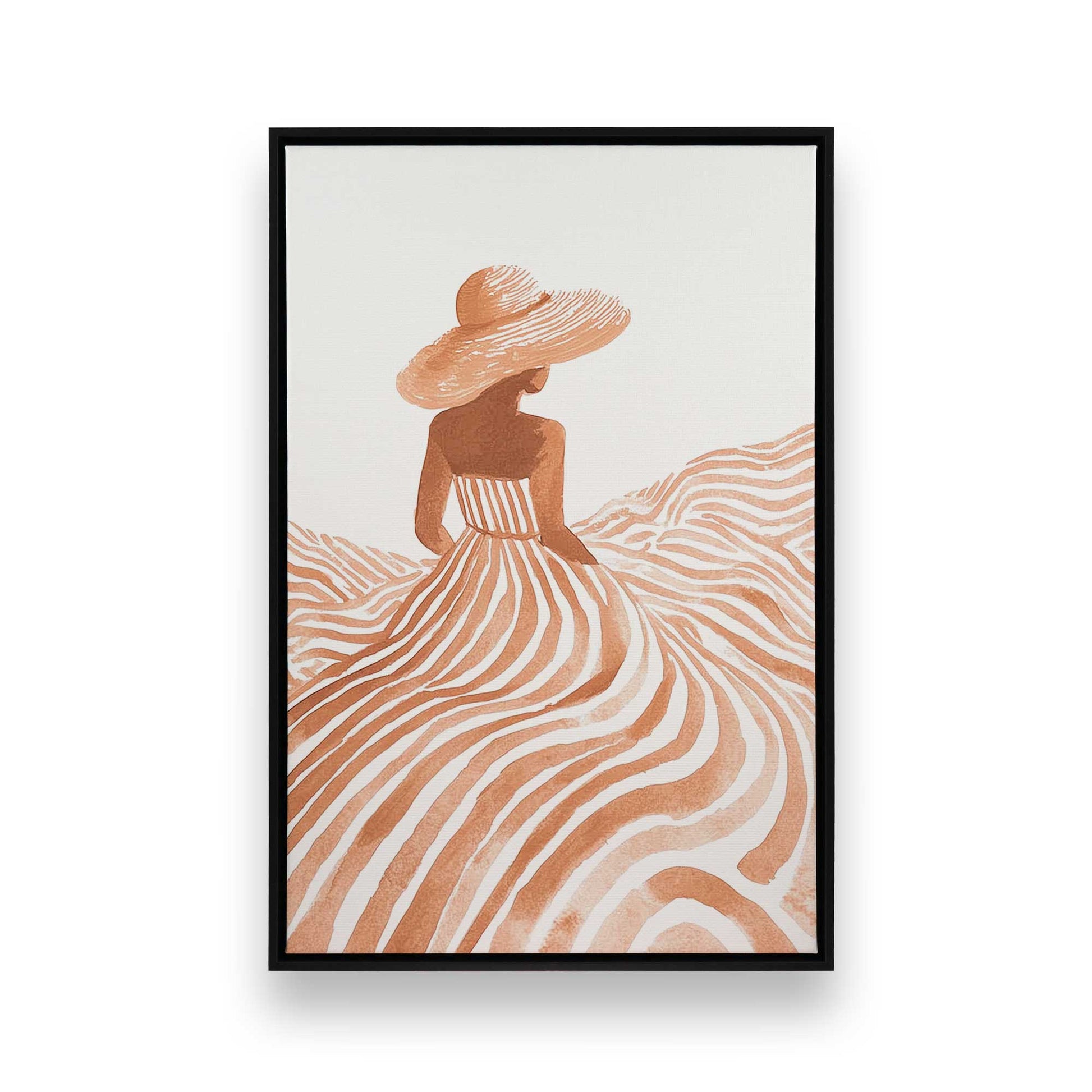 [Color:Satin Black], Picture of art in a Satin Black frame