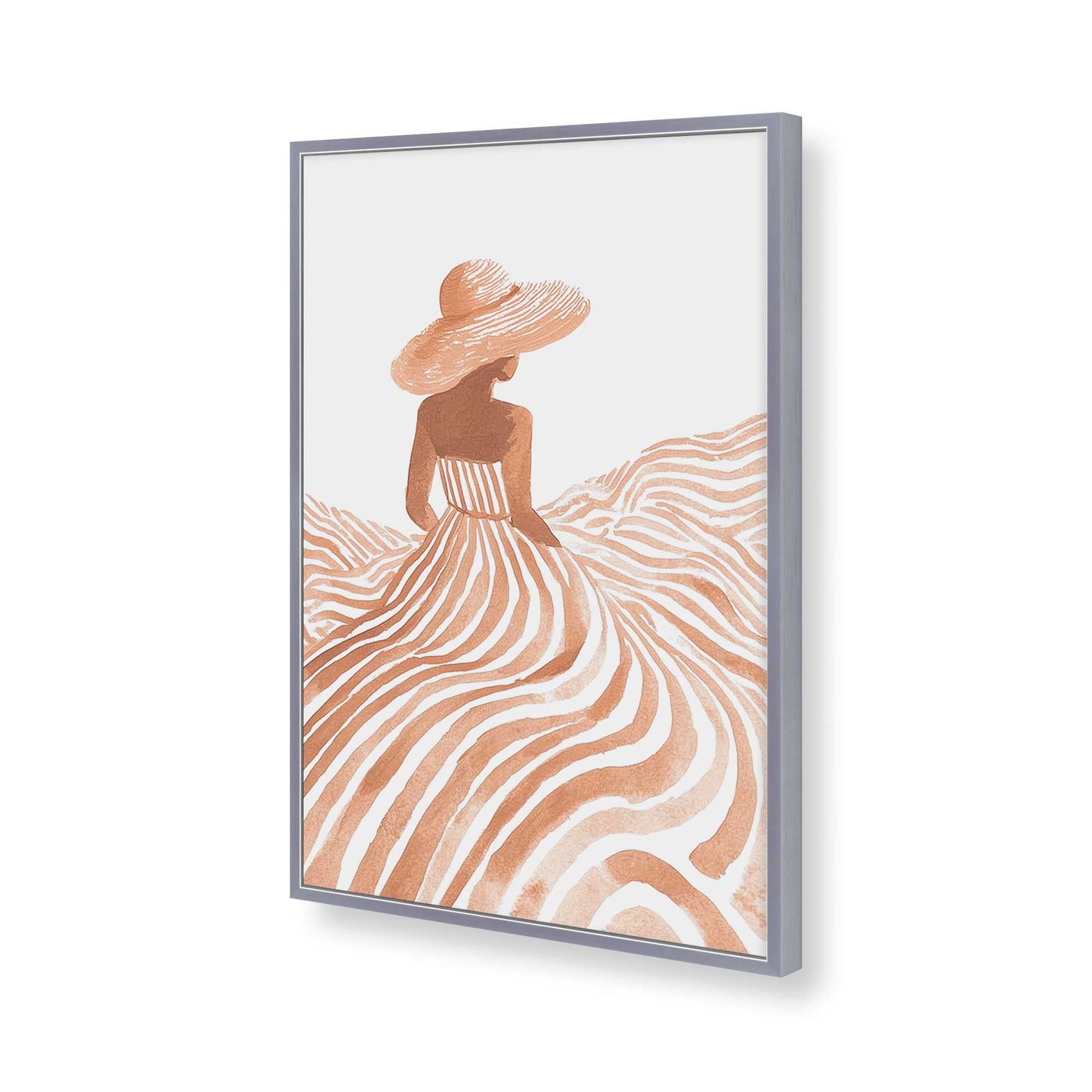 [Color:Polished Chrome], Picture of art in a Polished Chrome frame of the corner