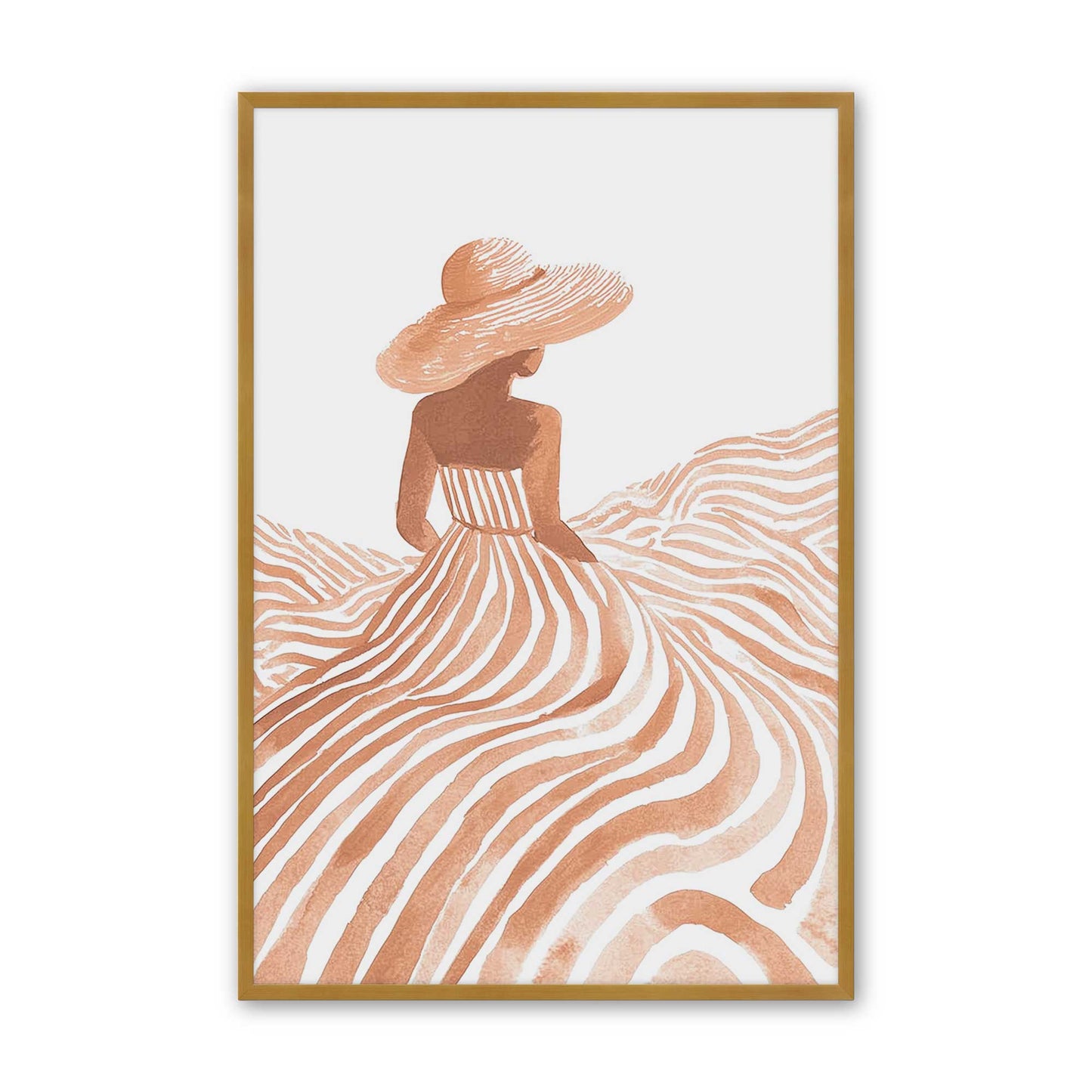 [Color:Polished Gold], Picture of art in a Polished Gold frame