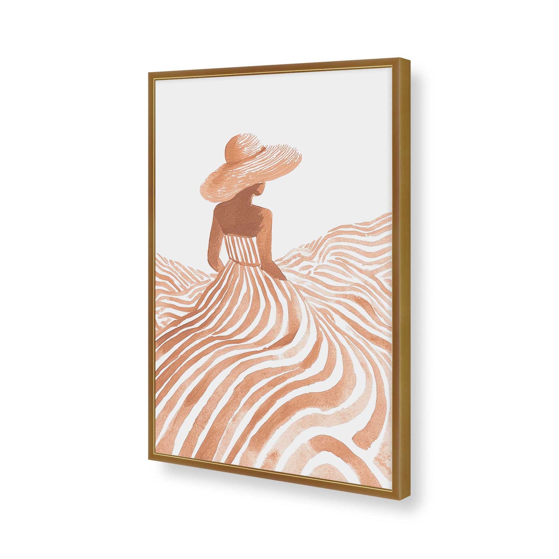 [Color:Polished Gold], Picture of art in a Polished Gold frame of the corner