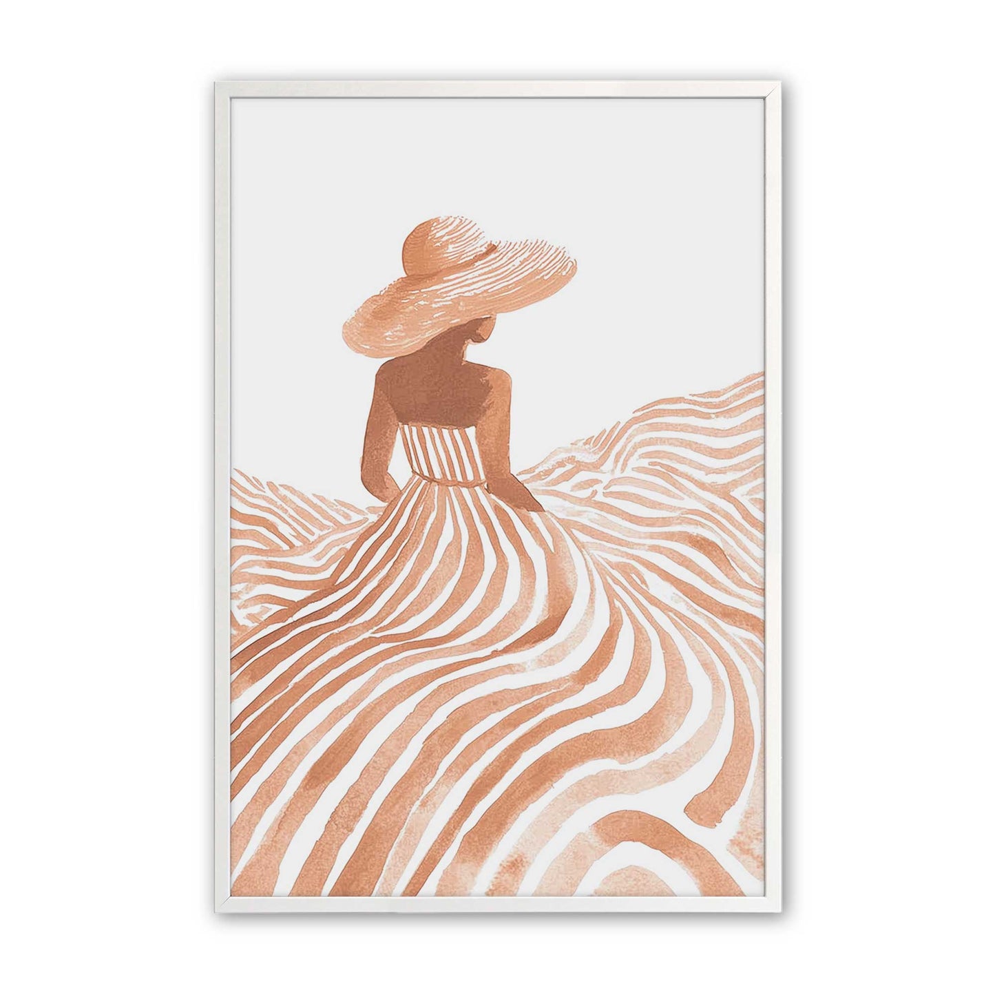 [Color:Opaque White], Picture of art in a Opaque White frame