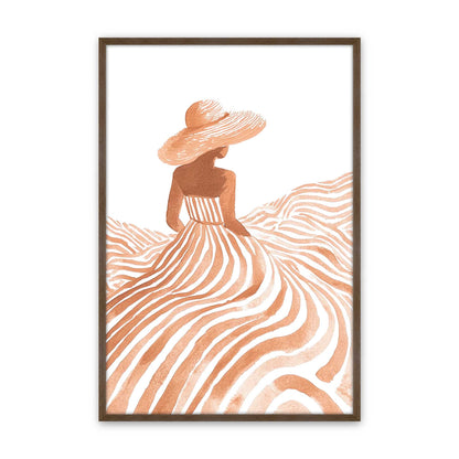 [Color:Walnut], Picture of art in a Walnut frame