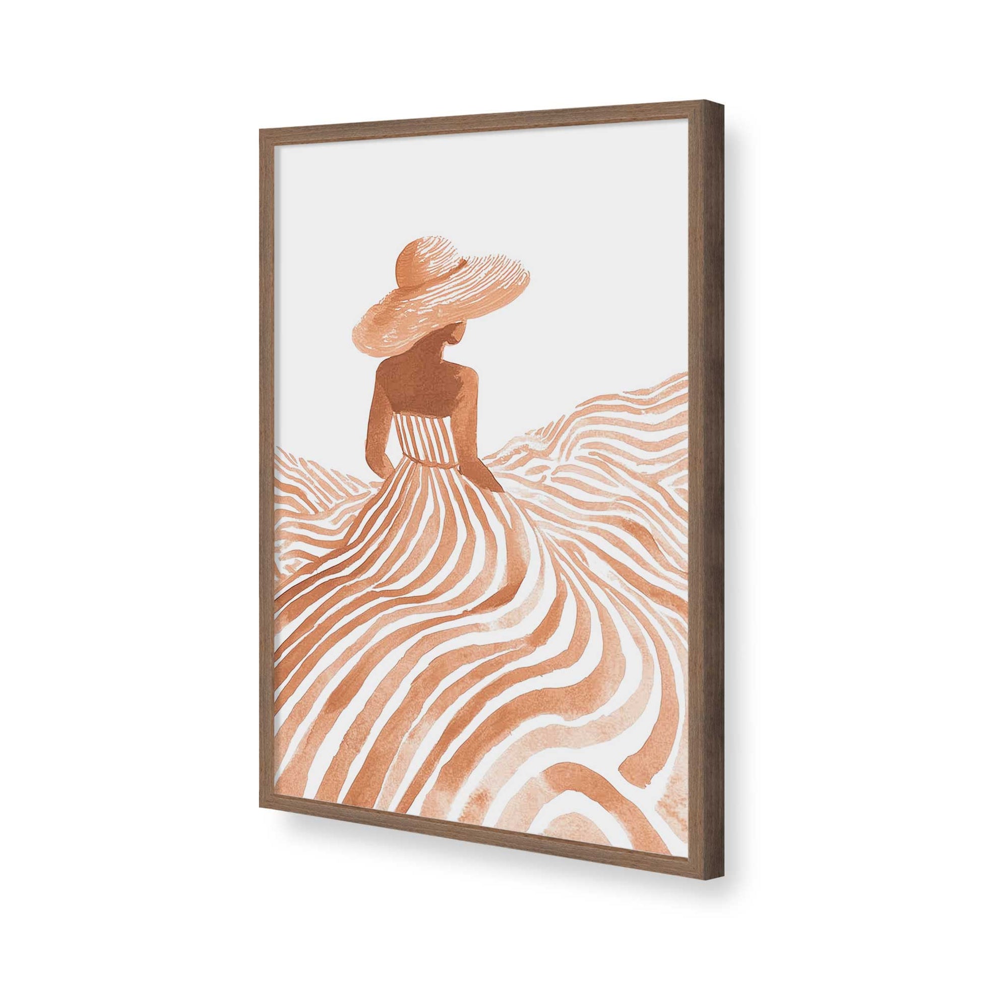 [Color:Walnut], Picture of art in a Walnut frame of the corner