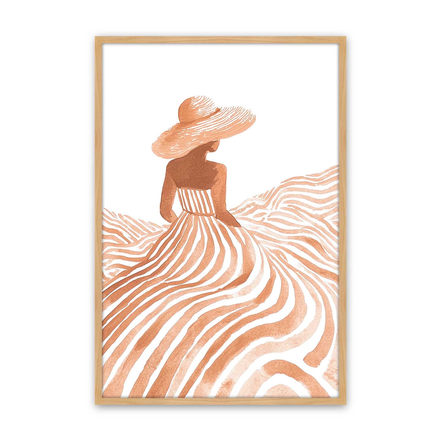 [Color:American Maple], Picture of art in a American Maple frame