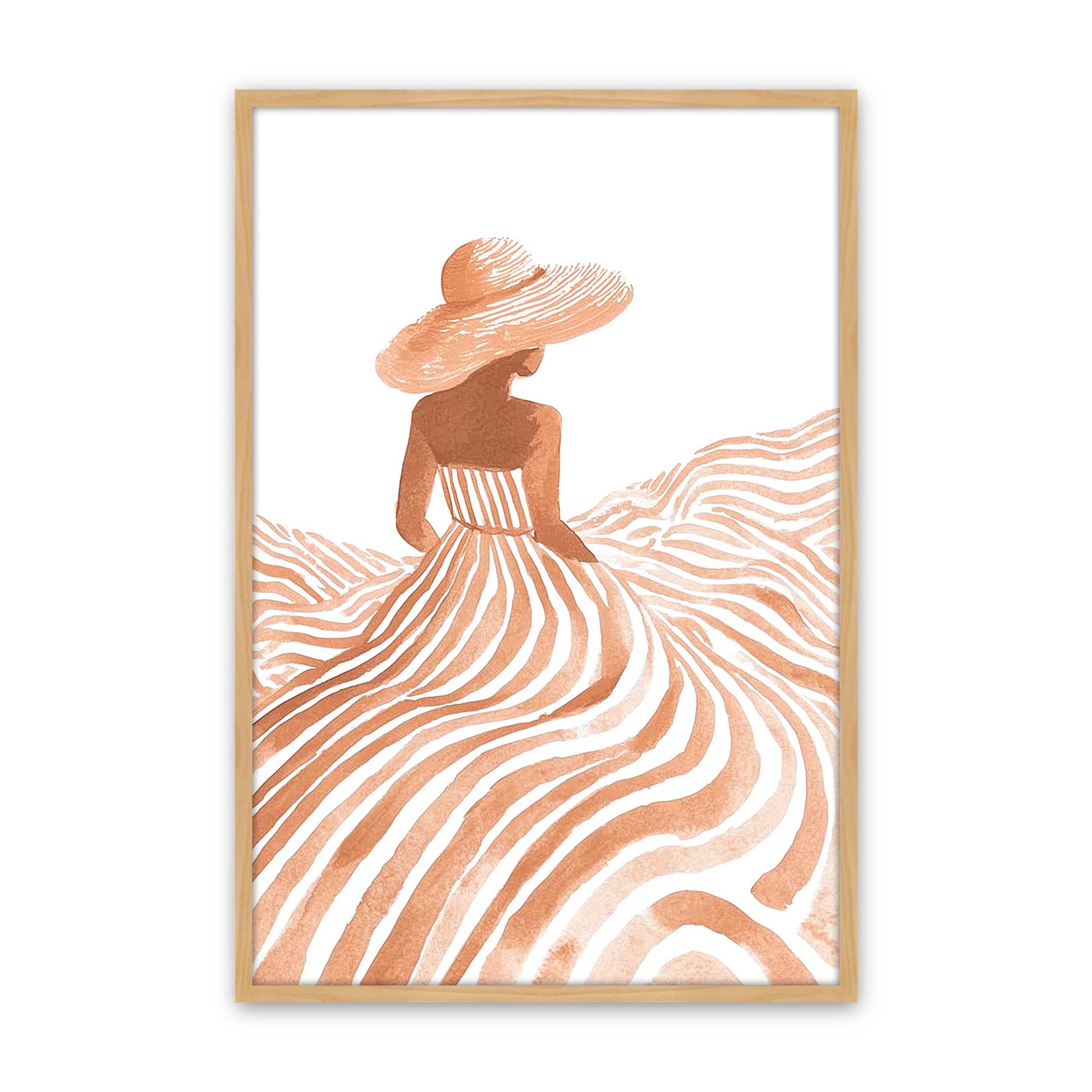 [Color:American Maple], Picture of art in a American Maple frame