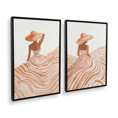 [Color:Satin Black], Picture of art in a Satin Black frame at an angle