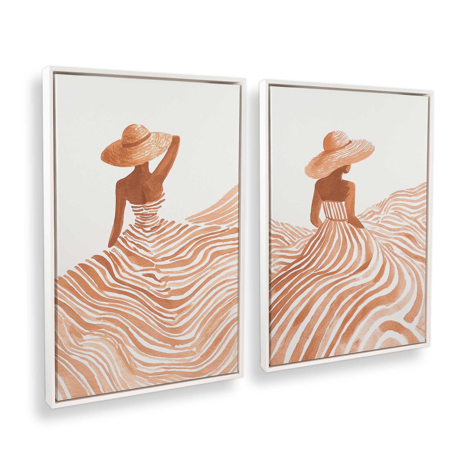 [Color:Opaque White], Picture of art in a White frame at an angle