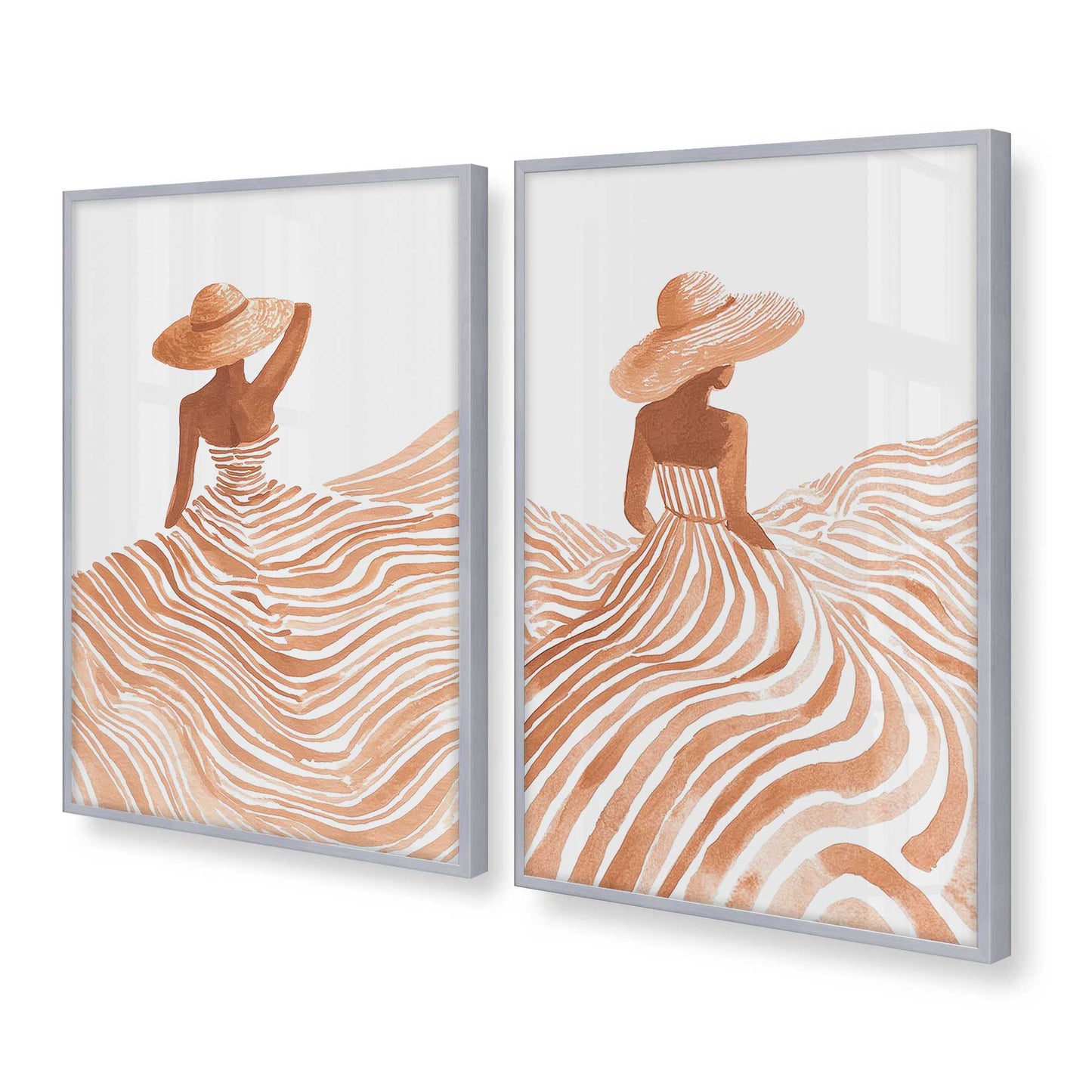 [Color:Polished Chrome], Picture of art in a Polished Chrome frame at an angle