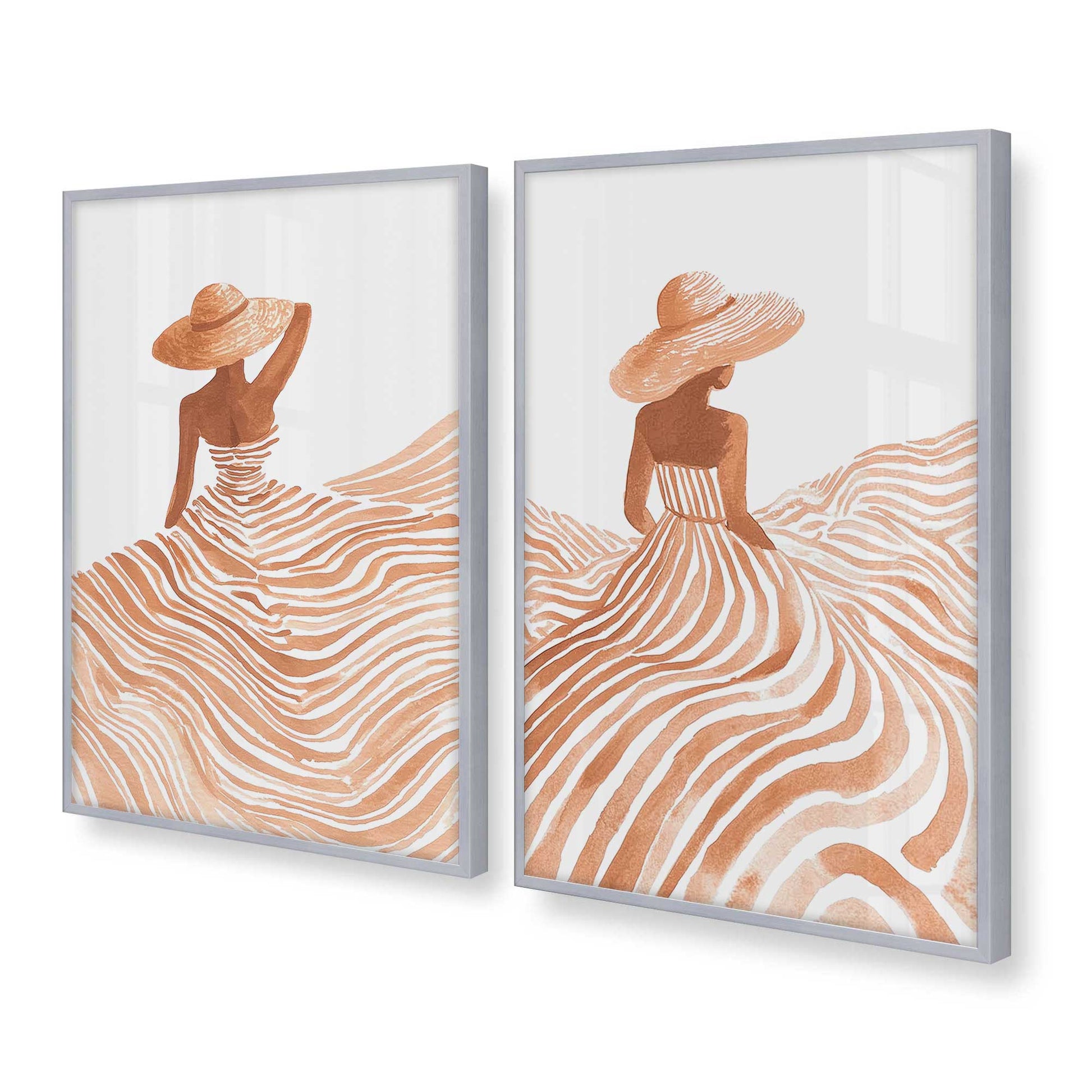 [Color:Polished Chrome], Picture of art in a Polished Chrome frame at an angle