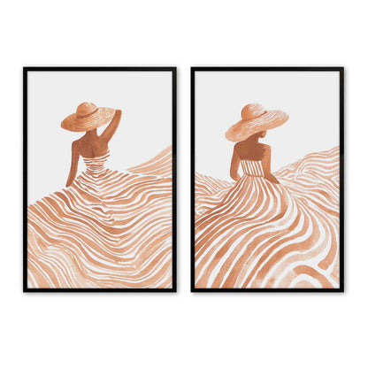 [Color:Satin Black], Picture of art in a Satin Black frame