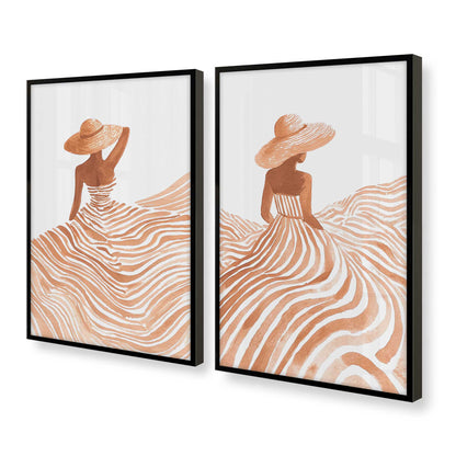 [Color:Satin Black], Picture of art in a Satin Black frame at an angle