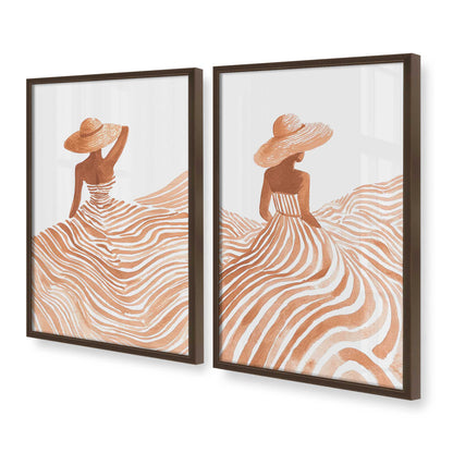 [Color:Belvinder Brown], Picture of art in a Belvinder Brown frame at an angle