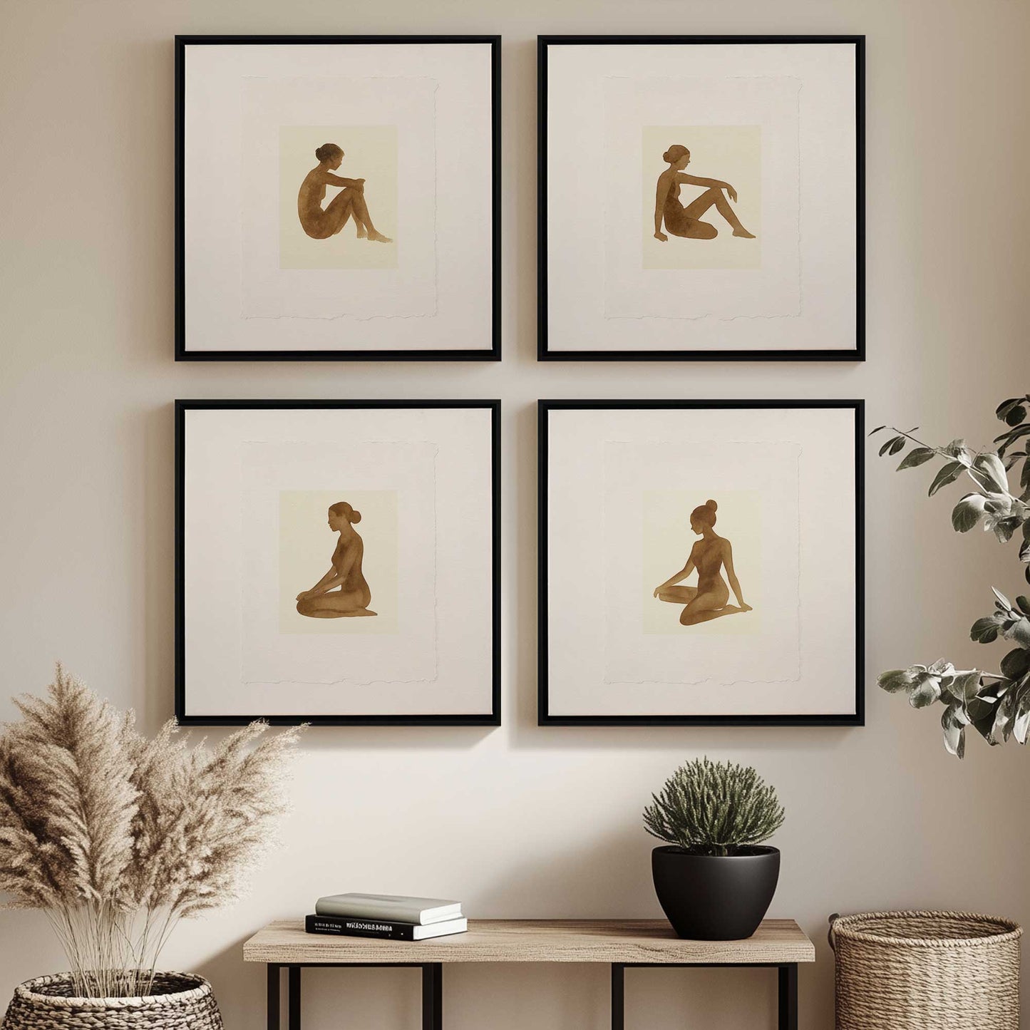 [Color:Opaque White], Picture of art in a White frame