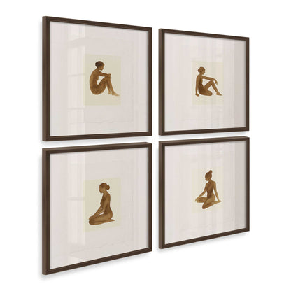 [Color:Belvinder Brown], Picture of art in a Belvinder Brown frame at an angle