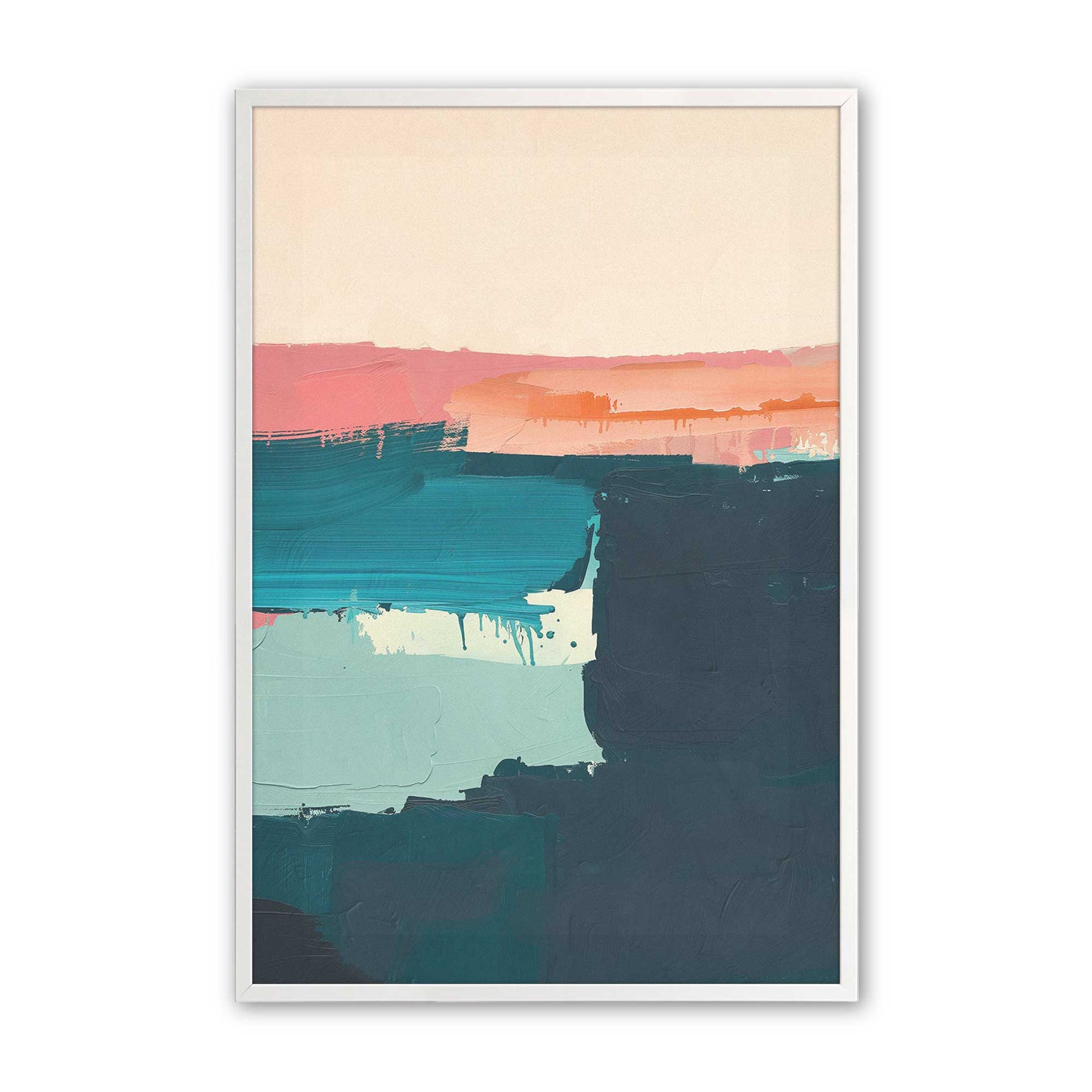 [Color:Opaque White], Picture of art in a Opaque White frame