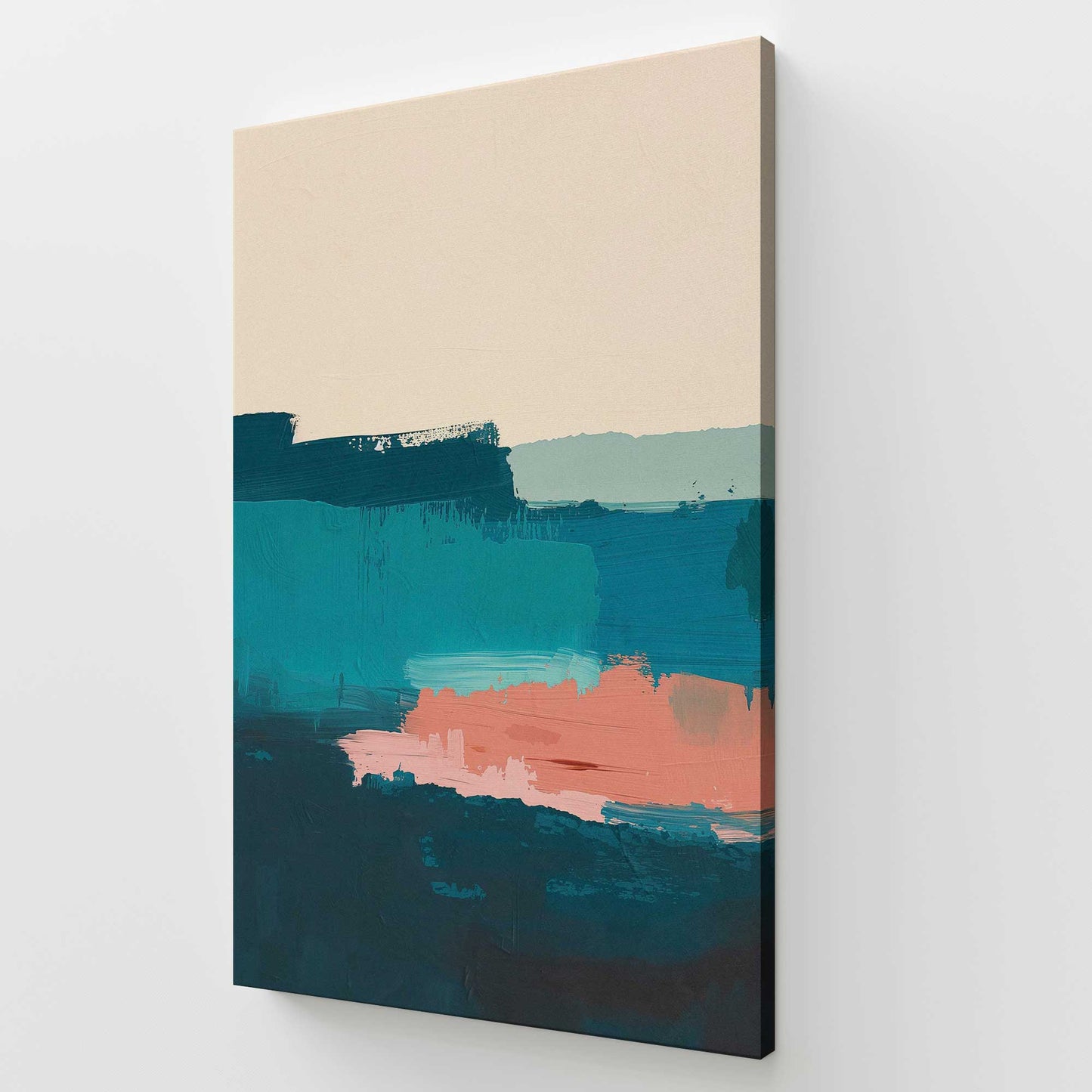 [Color:Stretched Canvas], Picture of art at an angle