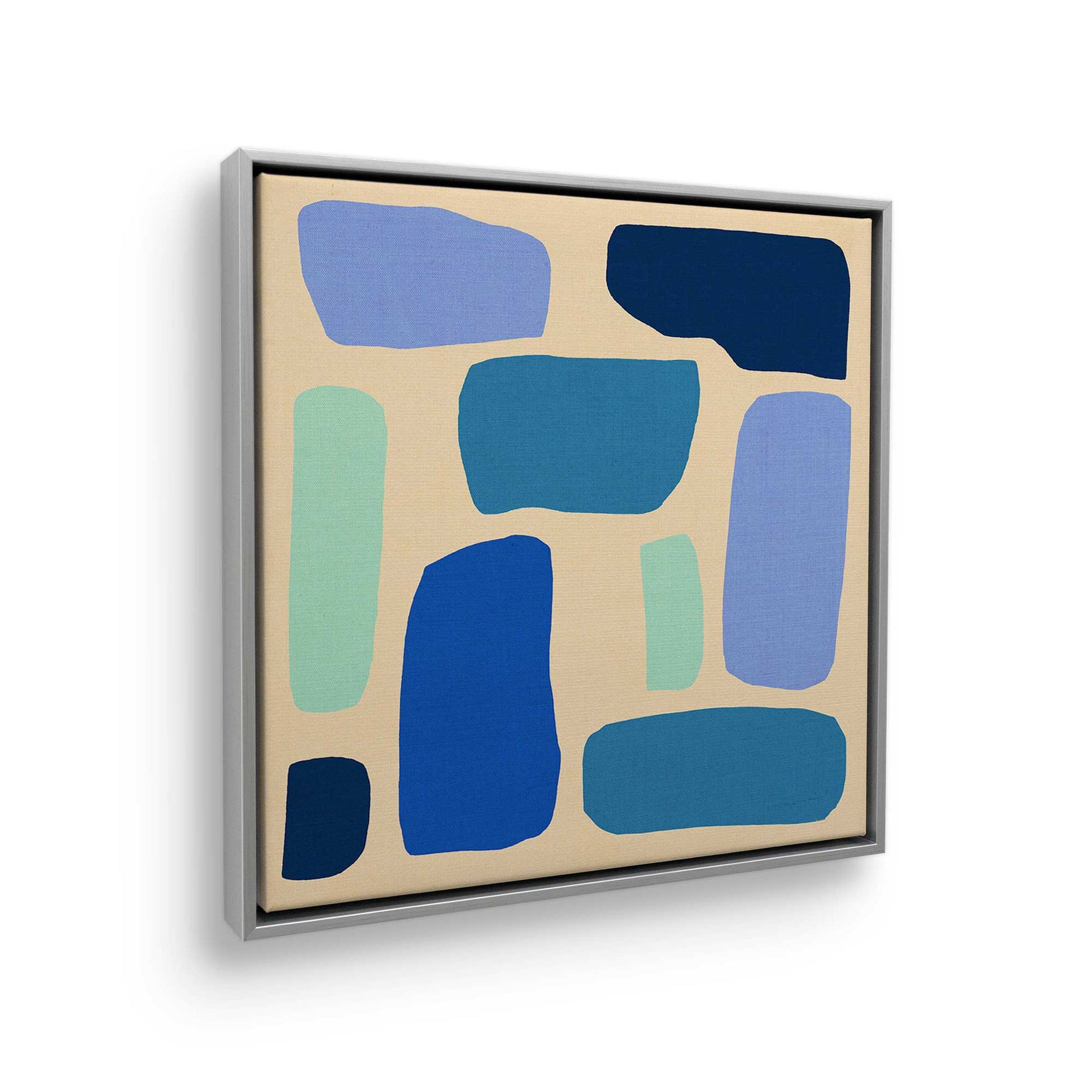 [Color:Polished Chrome], Picture of art in a Polished Chrome frame at an angle