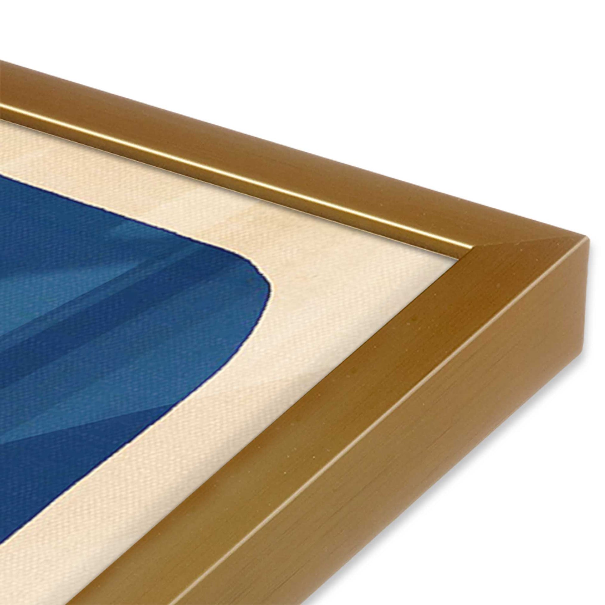 [Color:Polished Gold], Picture of art in a Polished Gold frame of the corner