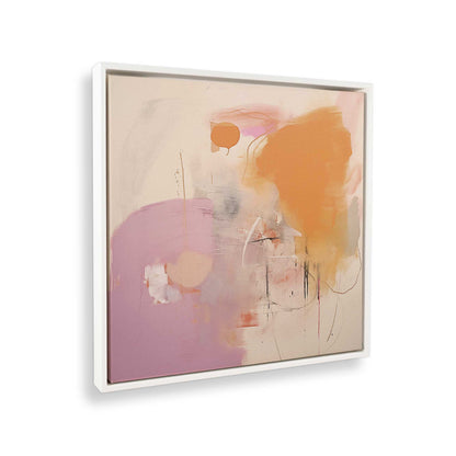 [Color:Opaque White], Picture of art in a White frame at an angle