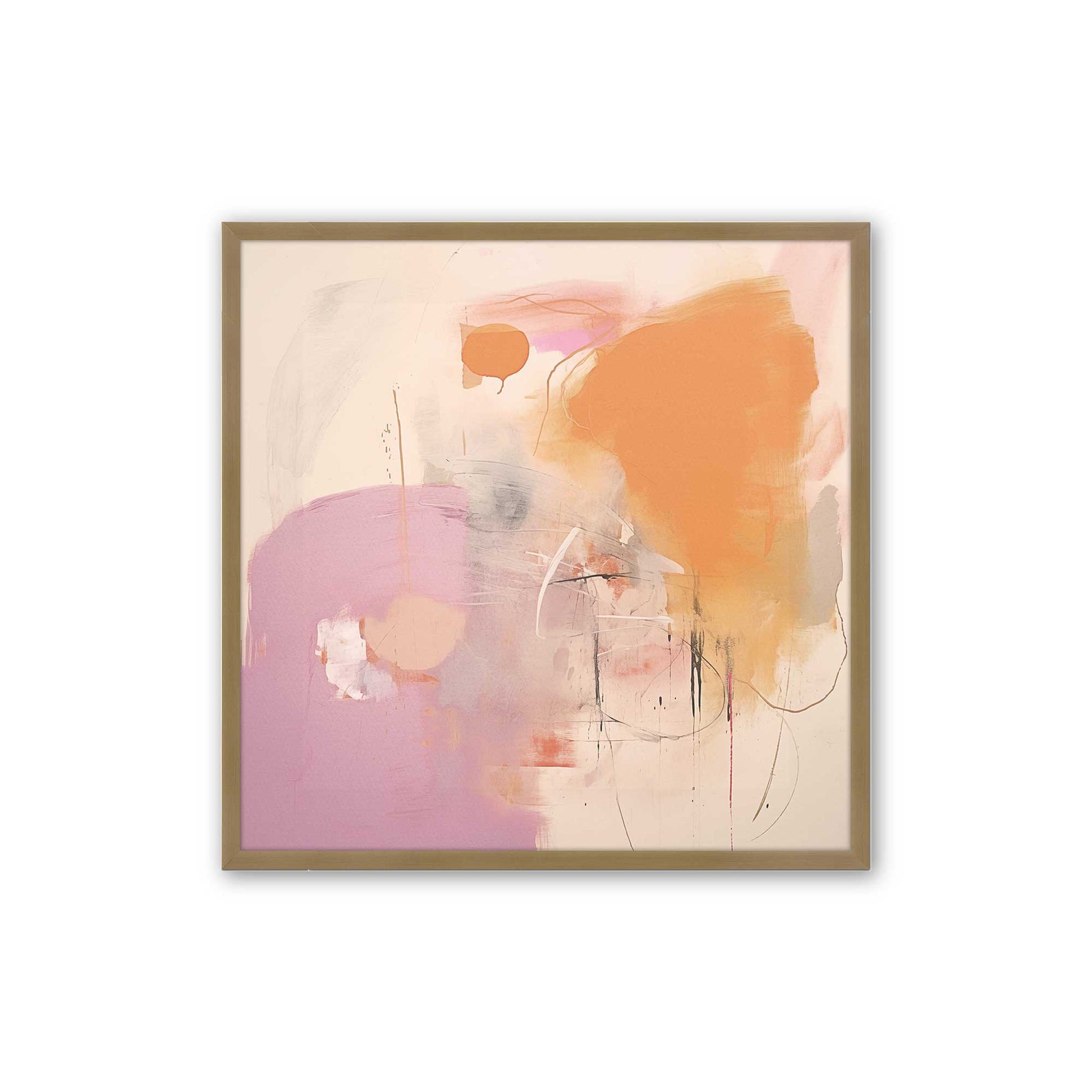 [Color:Brushed Gold], Picture of art in a Brushed Gold frame