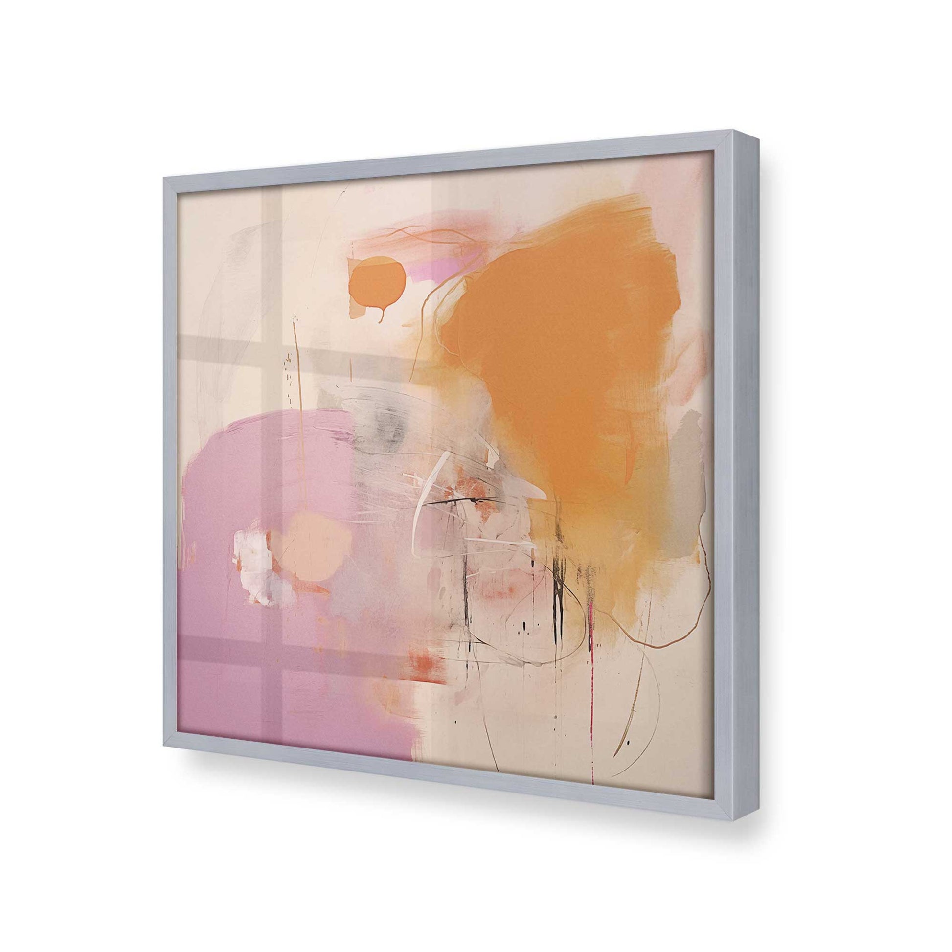 [Color:Polished Chrome], Picture of art in a Polished Chrome frame at an angle