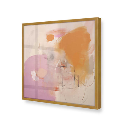 [Color:Polished Gold], Picture of art in a Polished Gold frame at an angle