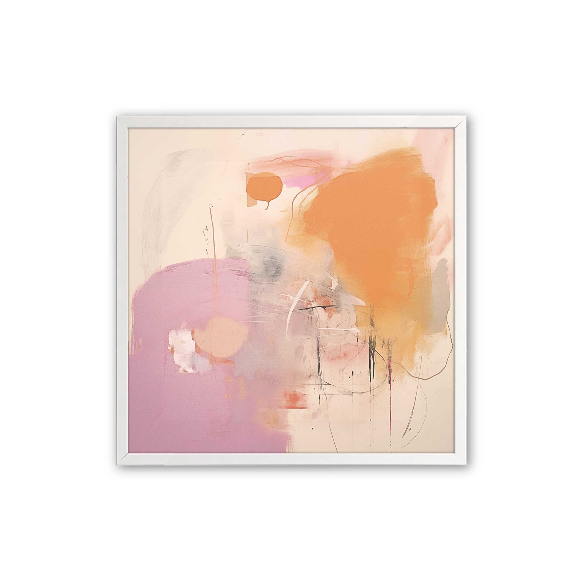 [Color:Opaque White], Picture of art in a Opaque White frame