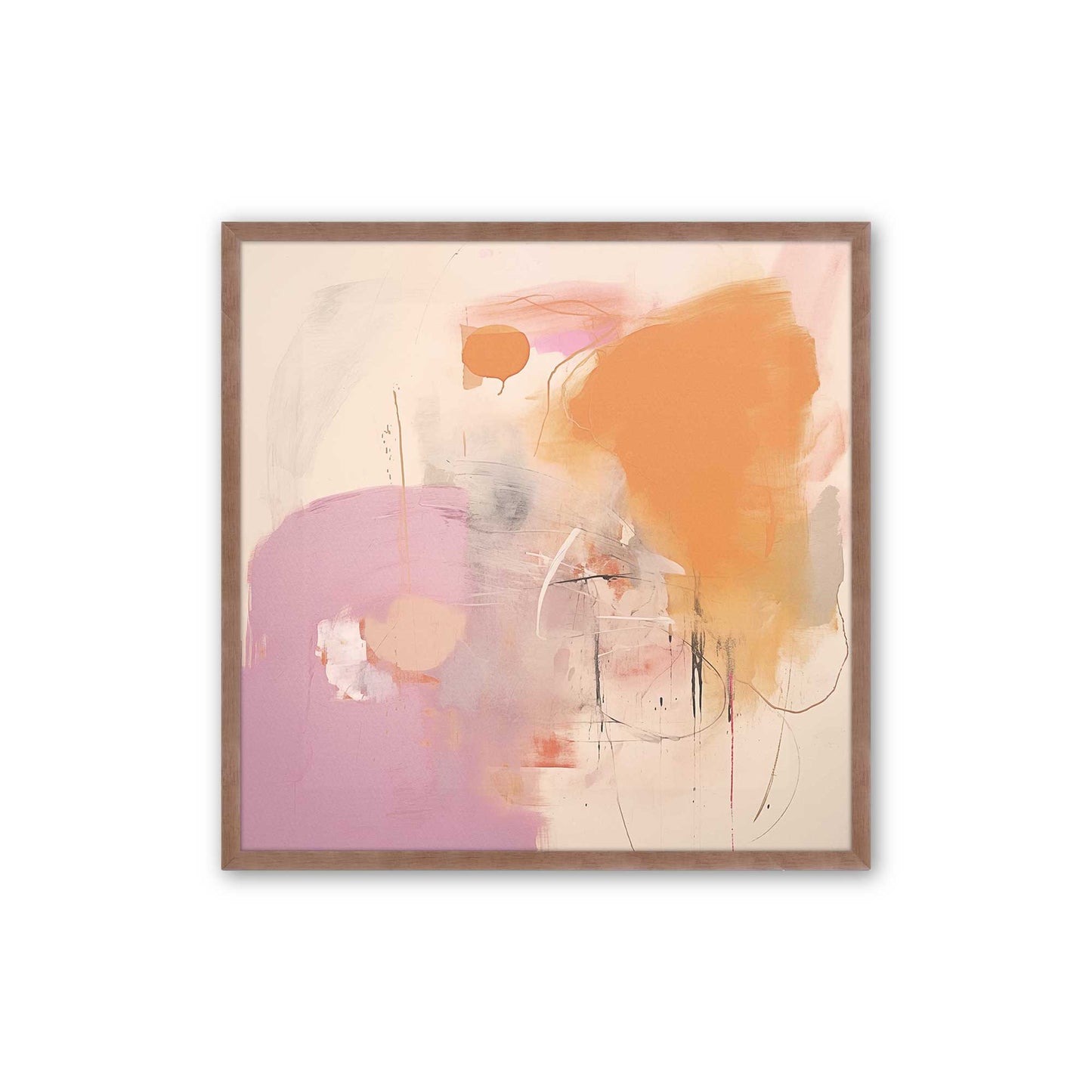 [Color:Powder Rose], Picture of art in a Powder Rose frame