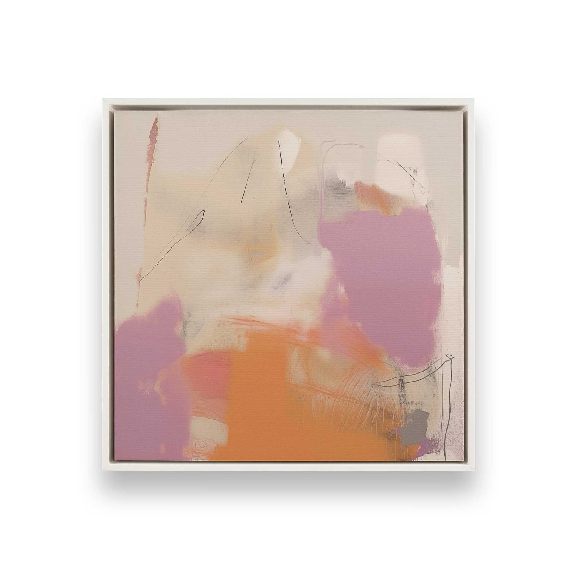 [Color:Opaque White], Picture of art in a White frame