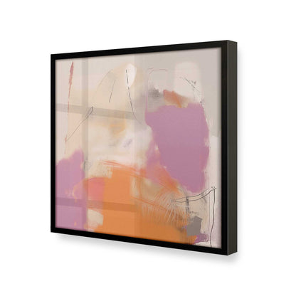 [Color:Satin Black], Picture of art in a Satin Black frame at an angle