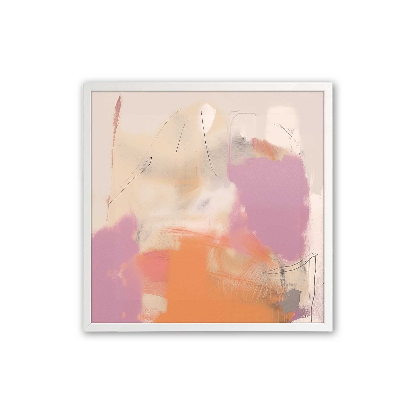 [Color:Opaque White], Picture of art in a Opaque White frame