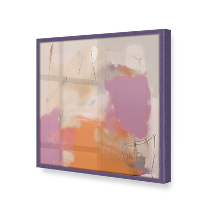 [Color:Purple Iris], Picture of art in a Purple Iris frame at an angle