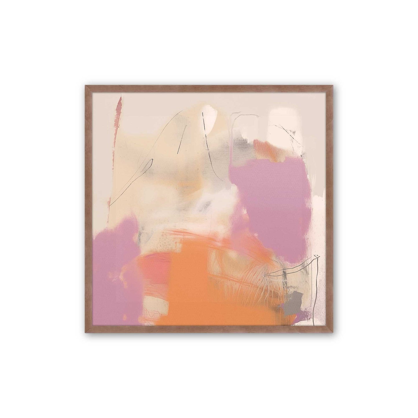 [Color:Powder Rose], Picture of art in a Powder Rose frame