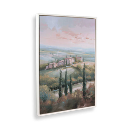 [Color:Opaque White], Picture of art in a White frame at an angle