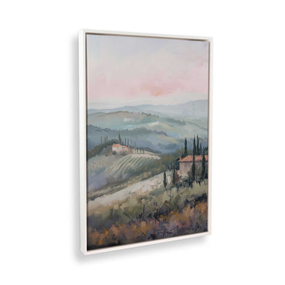 [Color:Opaque White], Picture of art in a White frame at an angle