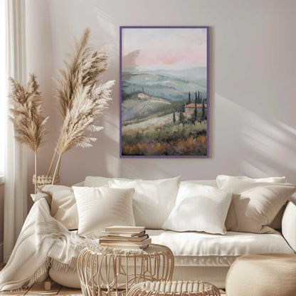 Dusk's Glow in Tuscany v2 Print