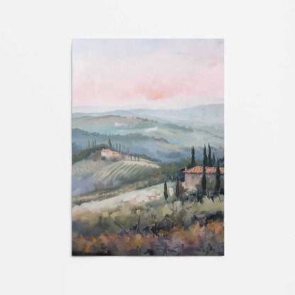 Dusk's Glow in Tuscany v2 Promotional Rolled Print