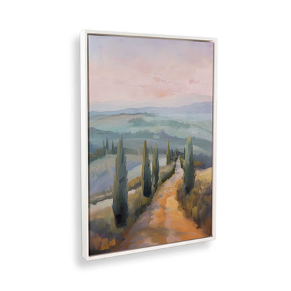 [Color:Opaque White], Picture of art in a White frame at an angle