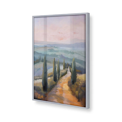 [Color:Polished Chrome], Picture of art in a Polished Chrome frame at an angle