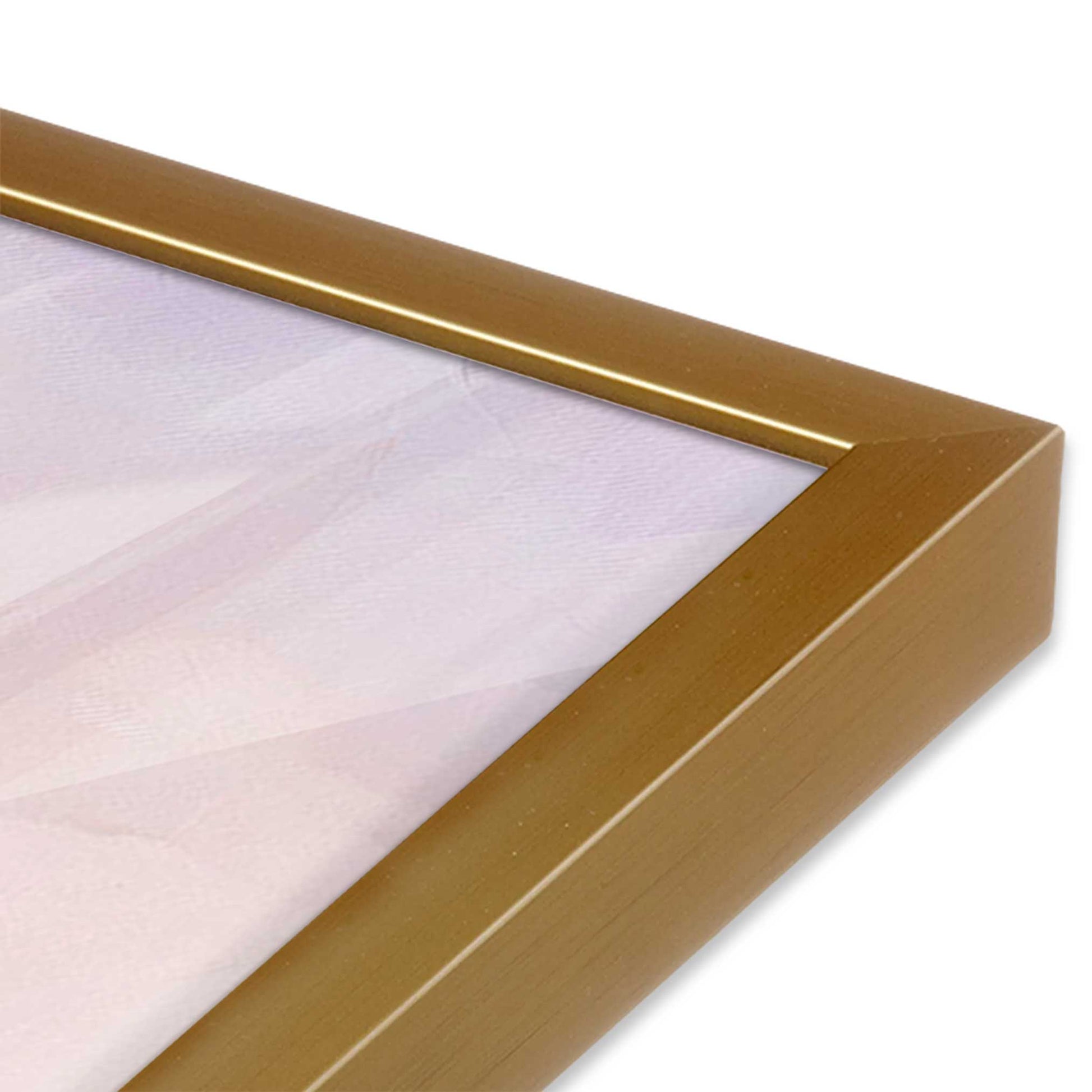 [Color:Polished Gold], Picture of art in a Polished Gold frame of the corner