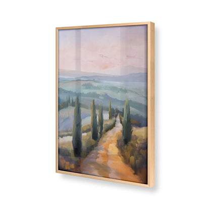 [Color:Raw Maple], Picture of art in a Raw Maple frame at an angle