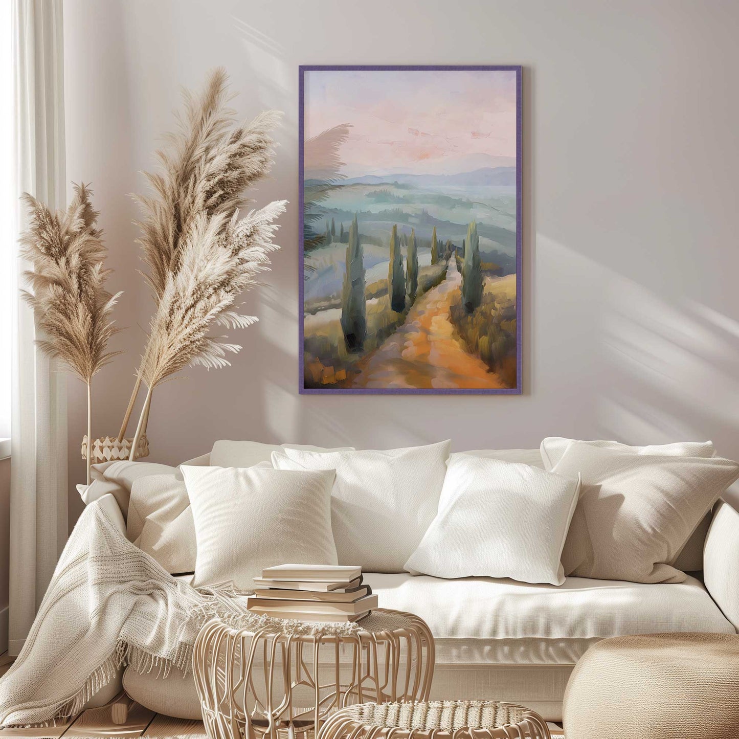 Dusk's Glow in Tuscany v3 Print