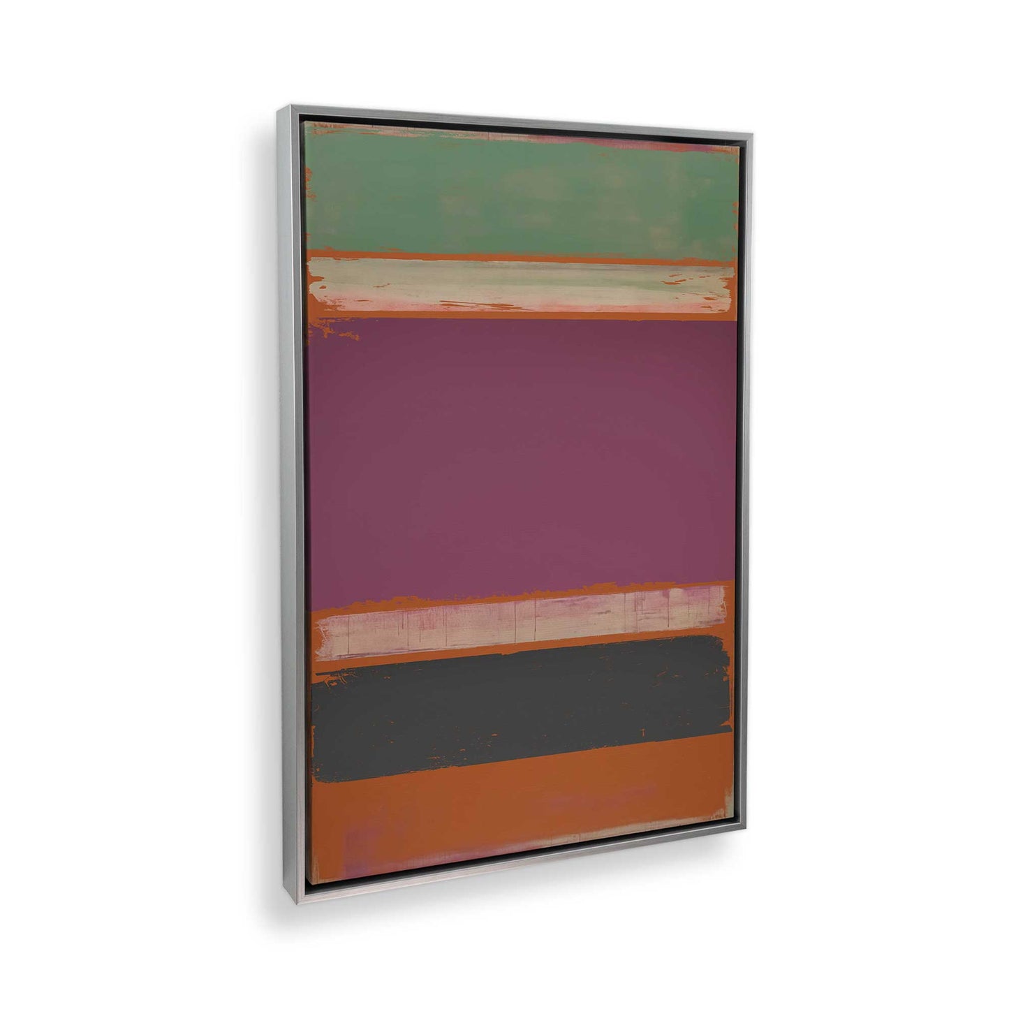 [Color:Polished Chrome], Picture of art in a Polished Chrome frame at an angle