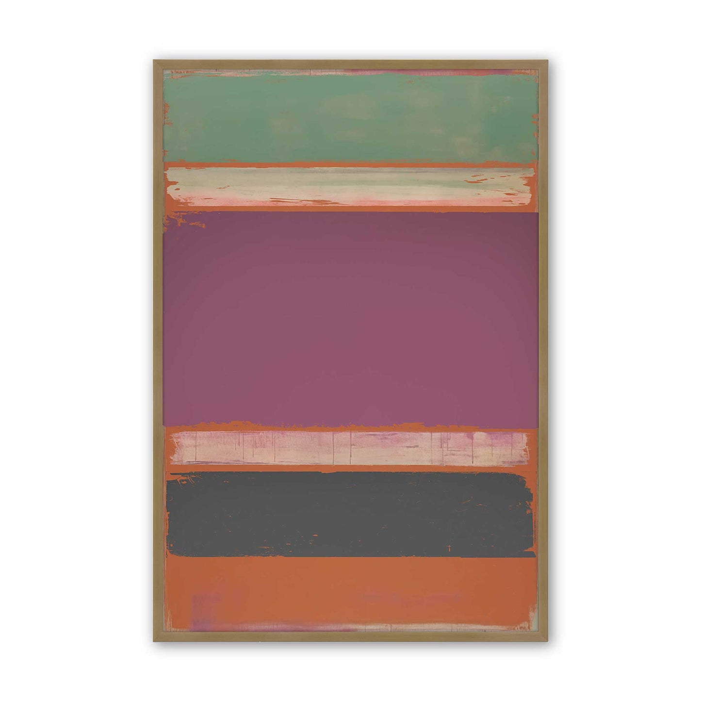 [Color:Brushed Gold], Picture of art in a Brushed Gold frame