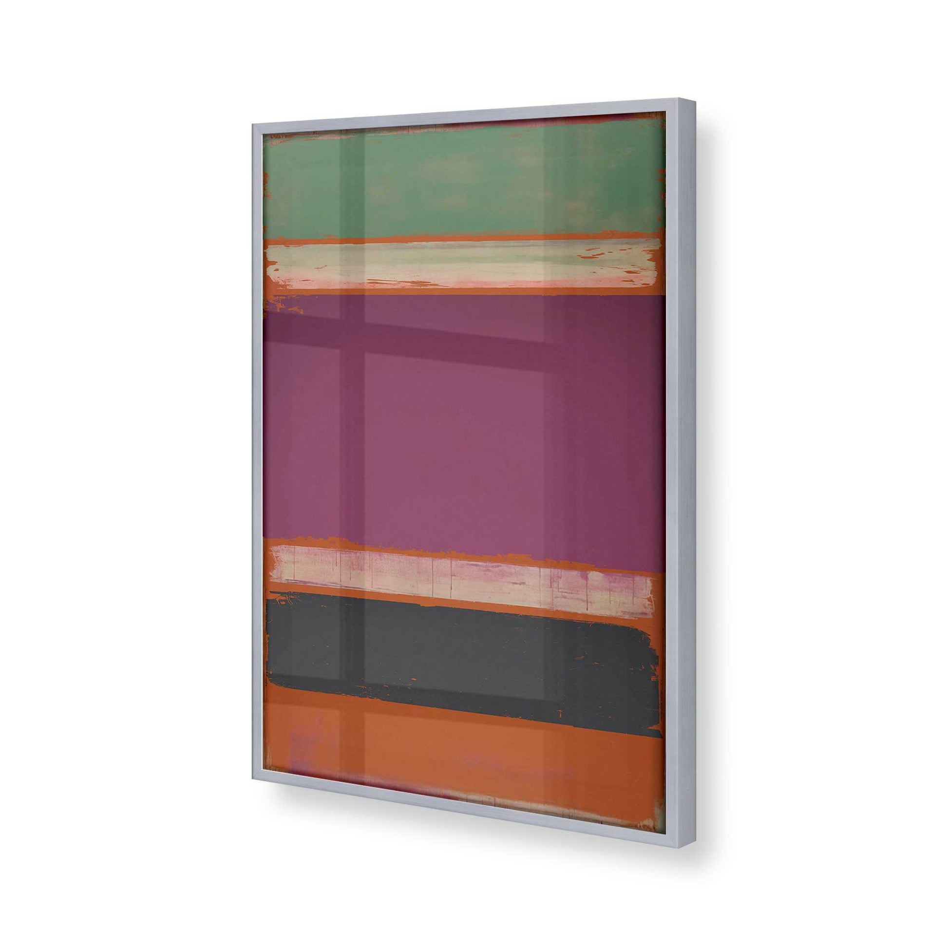 [Color:Polished Chrome], Picture of art in a Polished Chrome frame at an angle