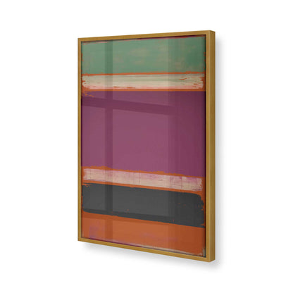 [Color:Polished Gold], Picture of art in a Polished Gold frame at an angle