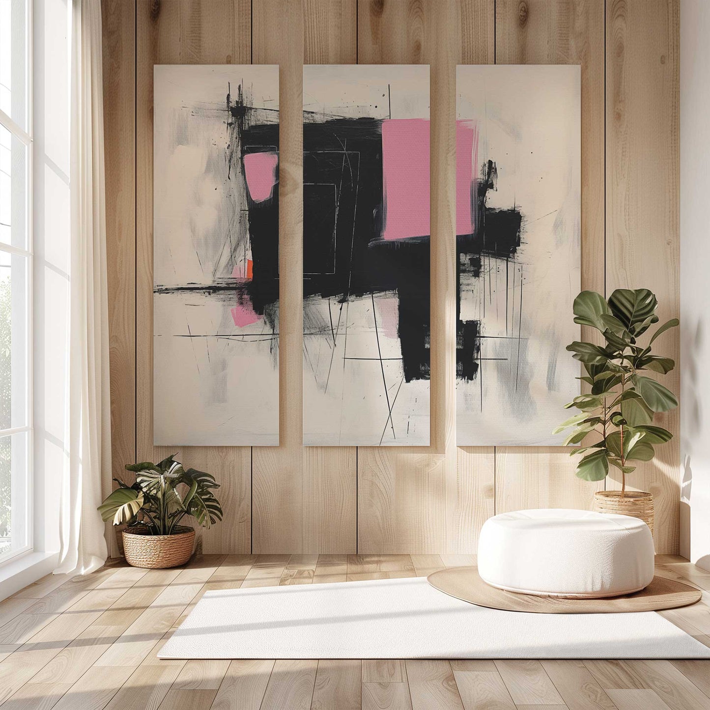 [Color:Stretched Canvas], Picture of art in a room