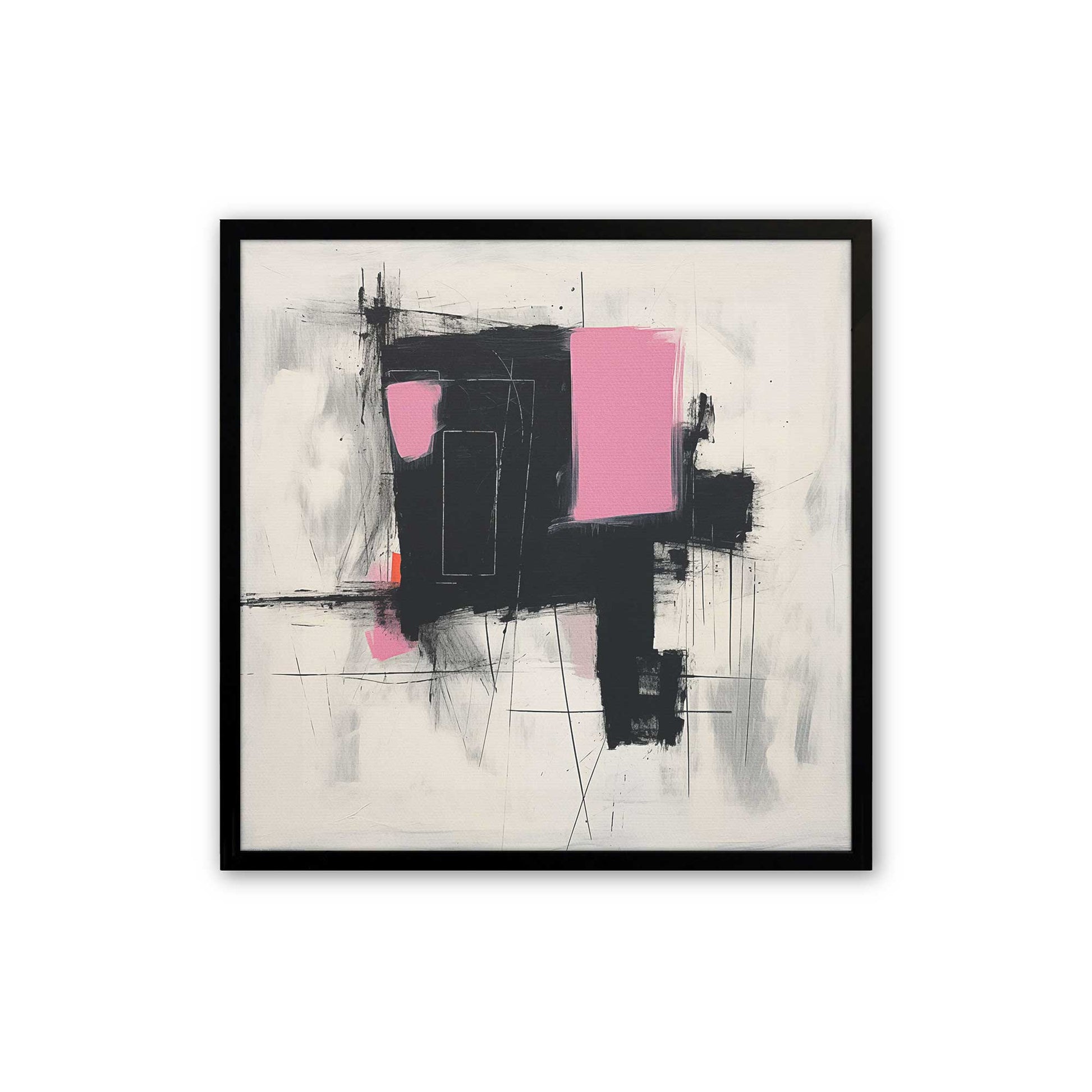 [Color:Satin Black], Picture of art in a Satin Black frame