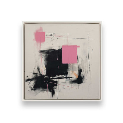 [Color:Opaque White], Picture of art in a White frame